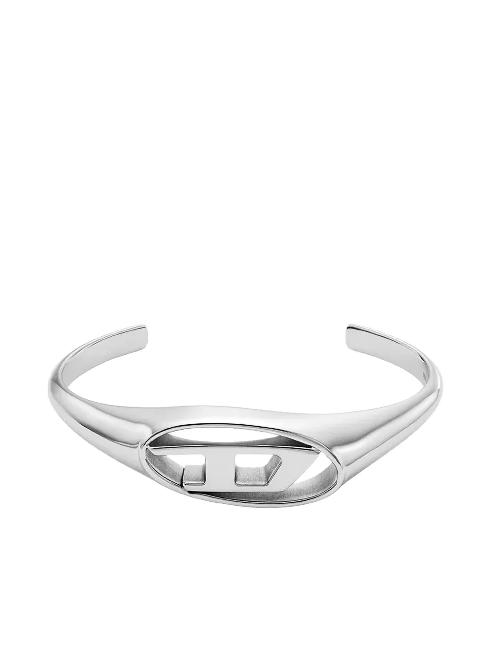 

Серебряный браслет с вырезами DIESEL