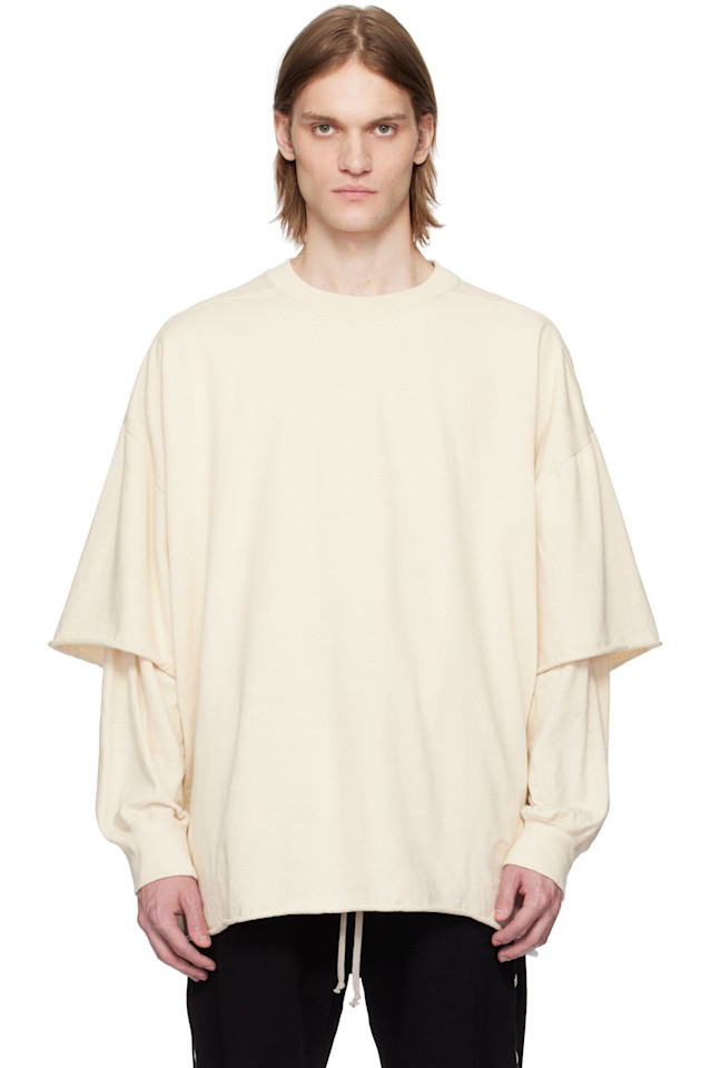 

Футболка Hollywood Tommy Hustler Rick Owens Drkshdw, цвет natural