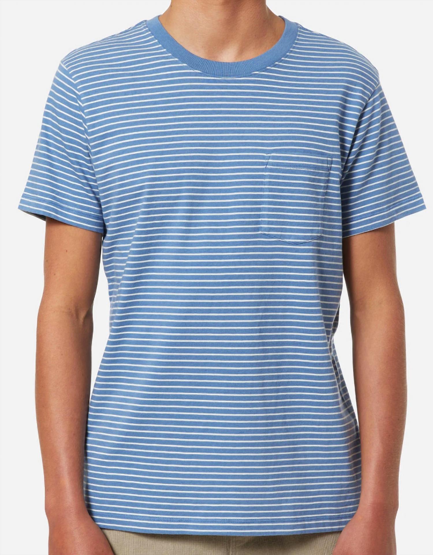

Футболка Finley Pocket в цвете Bay Blue/Vintage White Katin