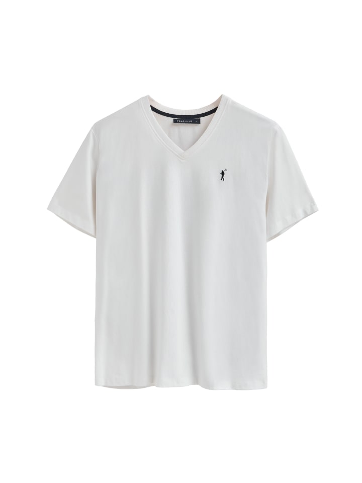 

Футболка белого цвета Polo Club, Белый, Футболка белого цвета Polo Club