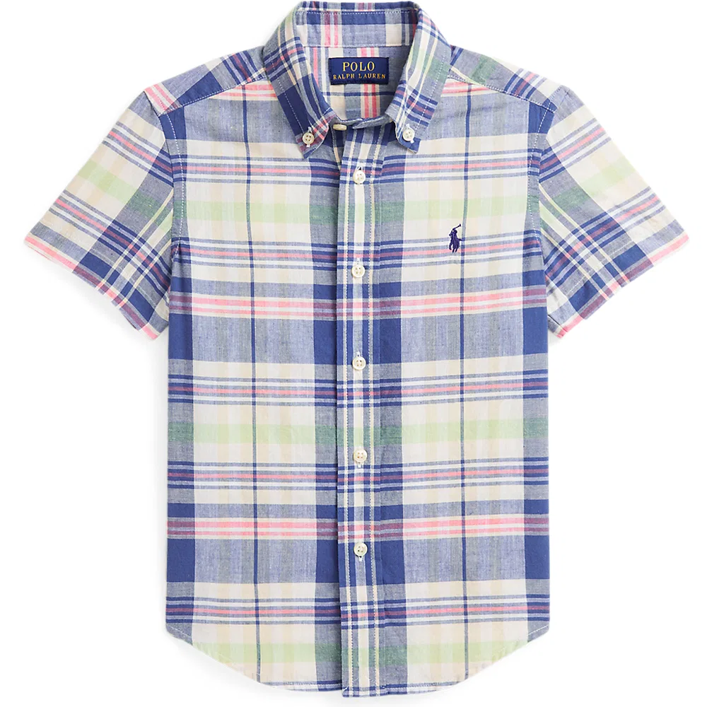 Рубашка синяя Polo Ralph Lauren детская