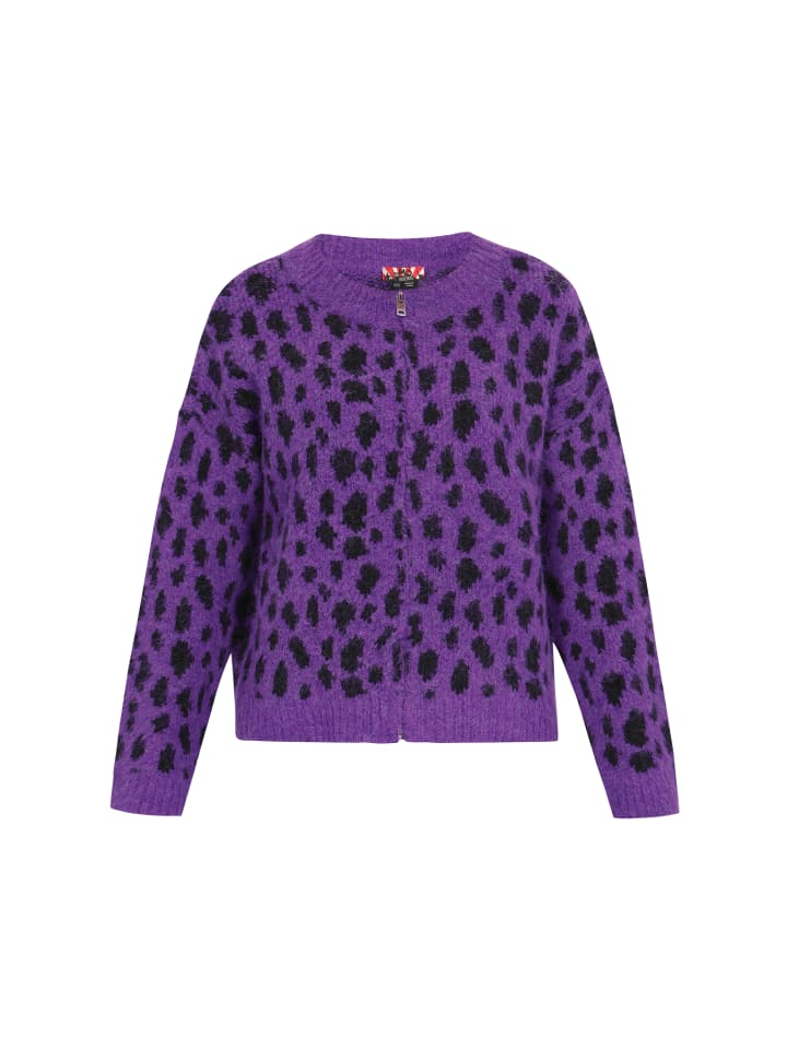 

Женский кардиган с фиолетовым леопардовым принтом myMo ROCKS