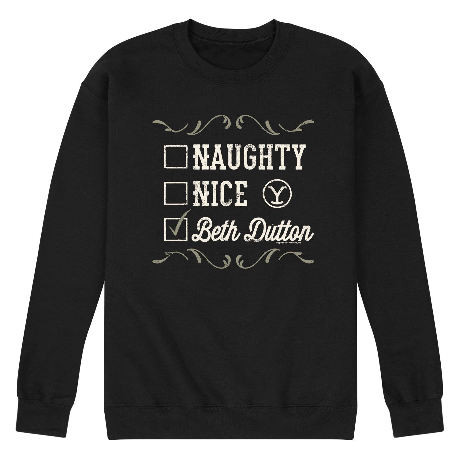 

Мужской свитшот Yellowstone Naughty Nice Beth Dutton Licensed Character