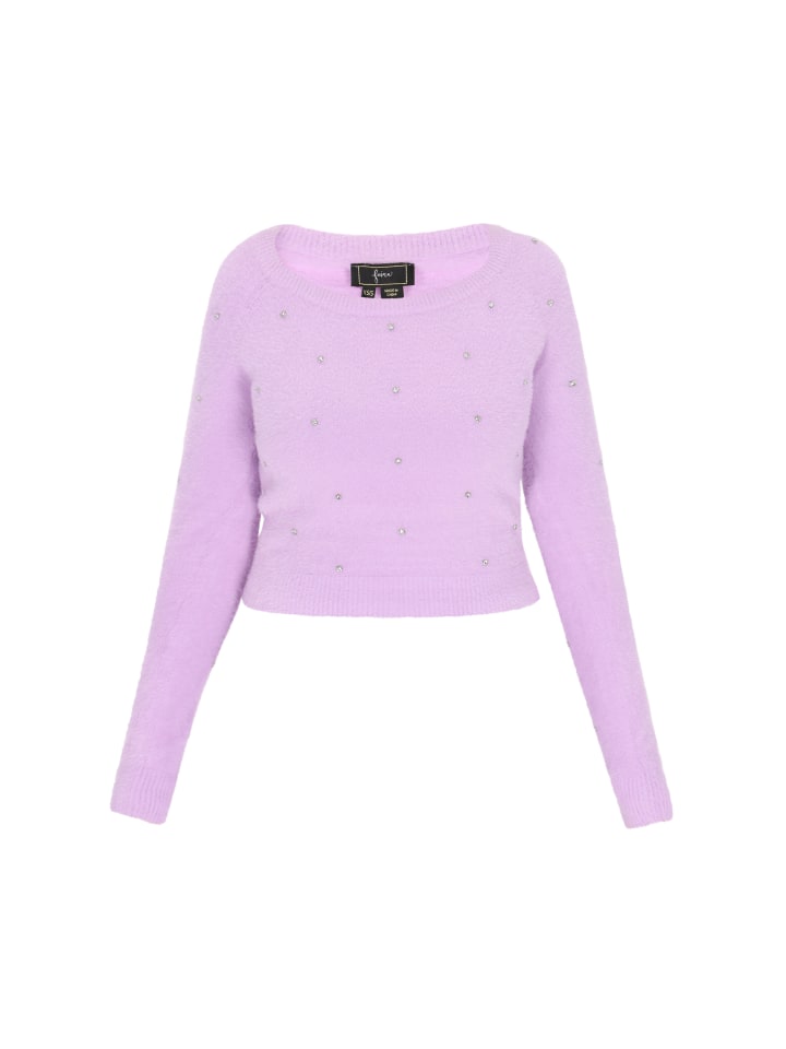 

Женский свитер сиреневого цвета faina