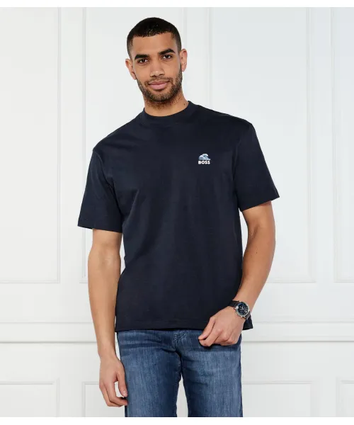 

Футболка te_numbers Loose fit Boss Orange, синий