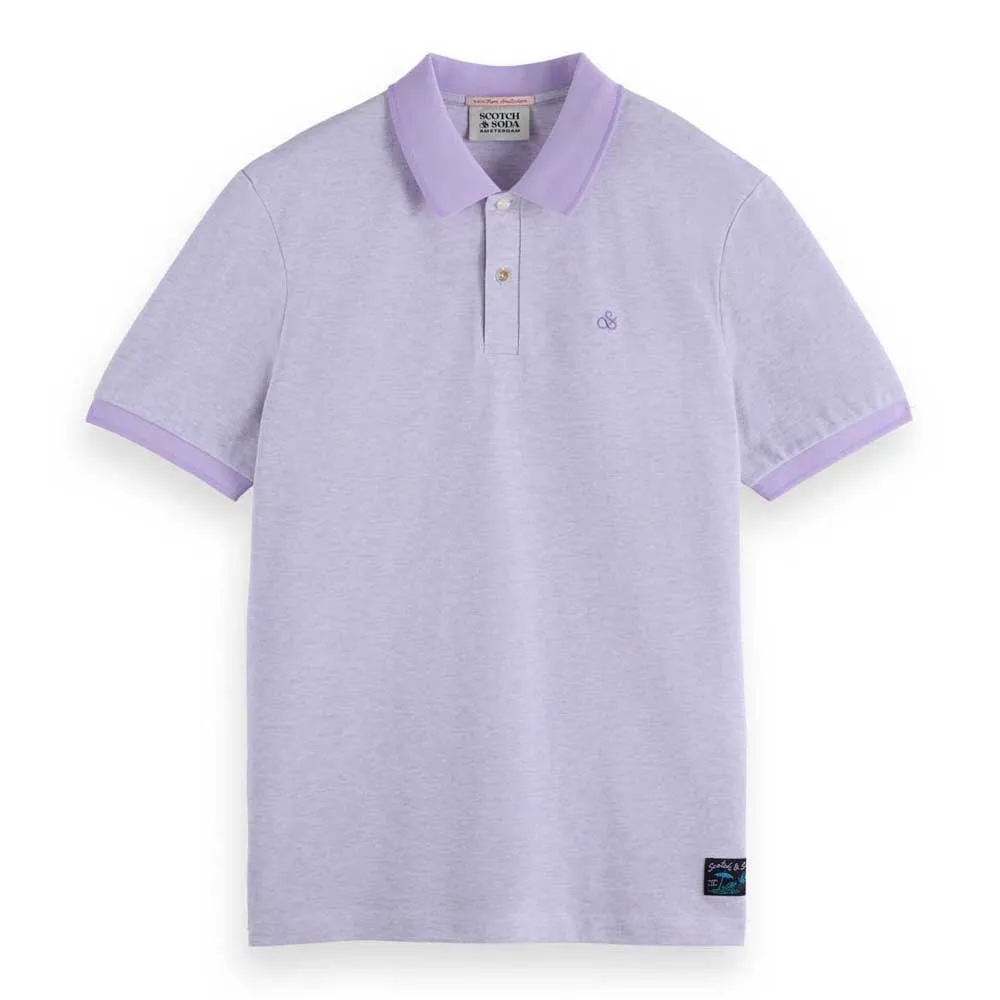 

Поло с коротким рукавом Scotch & Soda 180101 Regular Fit, фиолетовый