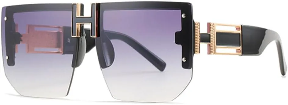 

Винтажные квадратные солнцезащитные очки 2027 года для женщин и мужчин, ретро-очки в оправе, очки для вождения, защита от ультрафиолета UV400 MTZJH, Grey