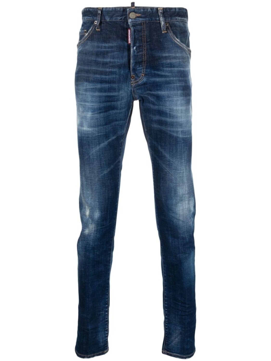 

Dsquared2 джинсы скинни с прорезями, синий