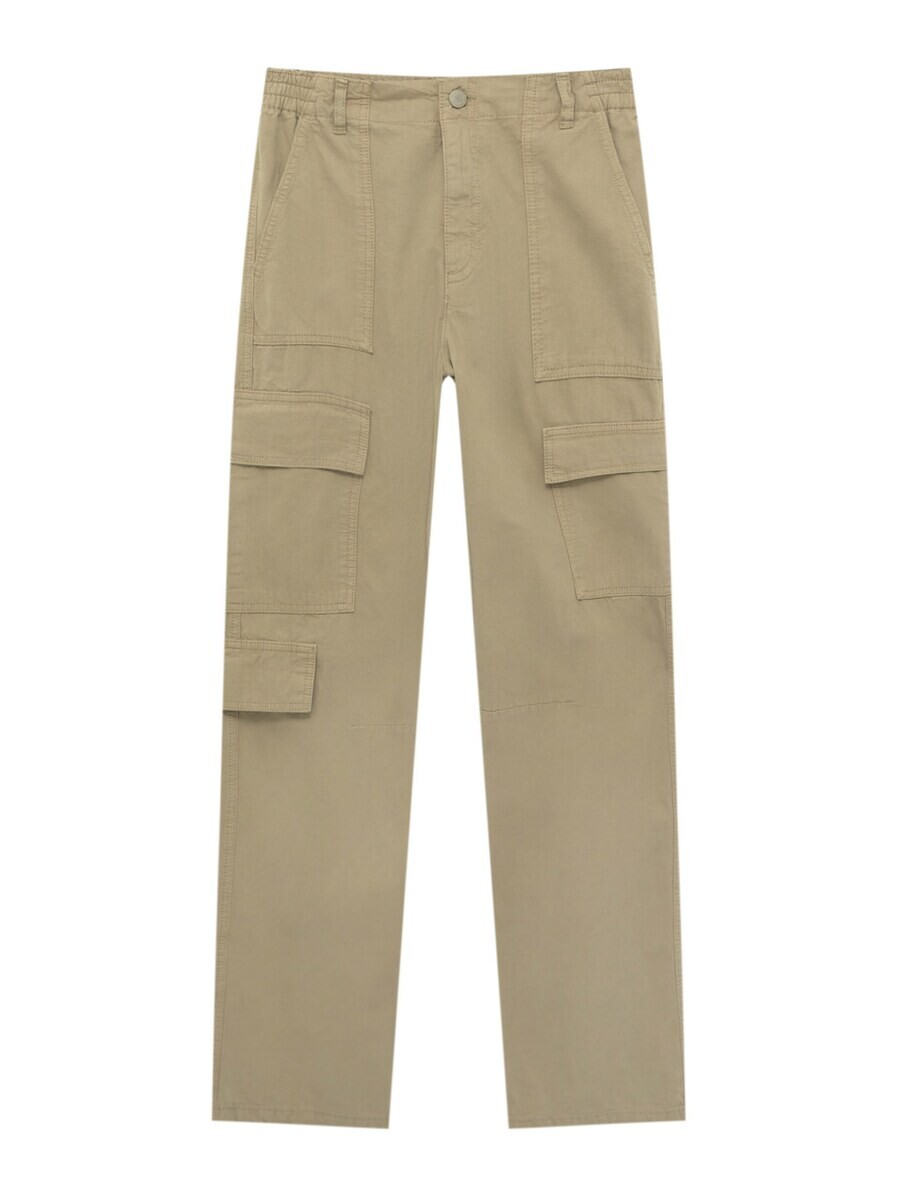 

Брюки карго Pull&Bear, цвет Stone