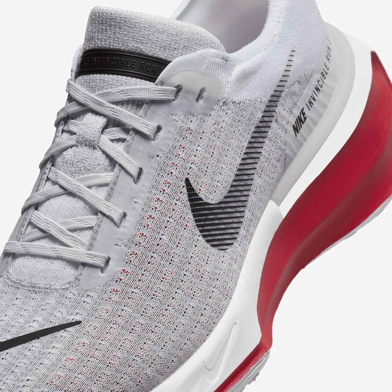 Мужские кроссовки Nike ZoomX Invincible Run, белый/черный/красный/серый — фото 2