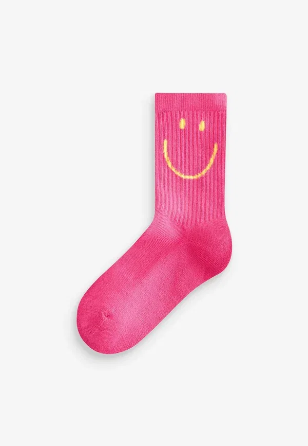 Носки 3 пары Next, pink purple and teal blue character, розовый, фиолетовый и бирюзовый с рисунком — фото 3