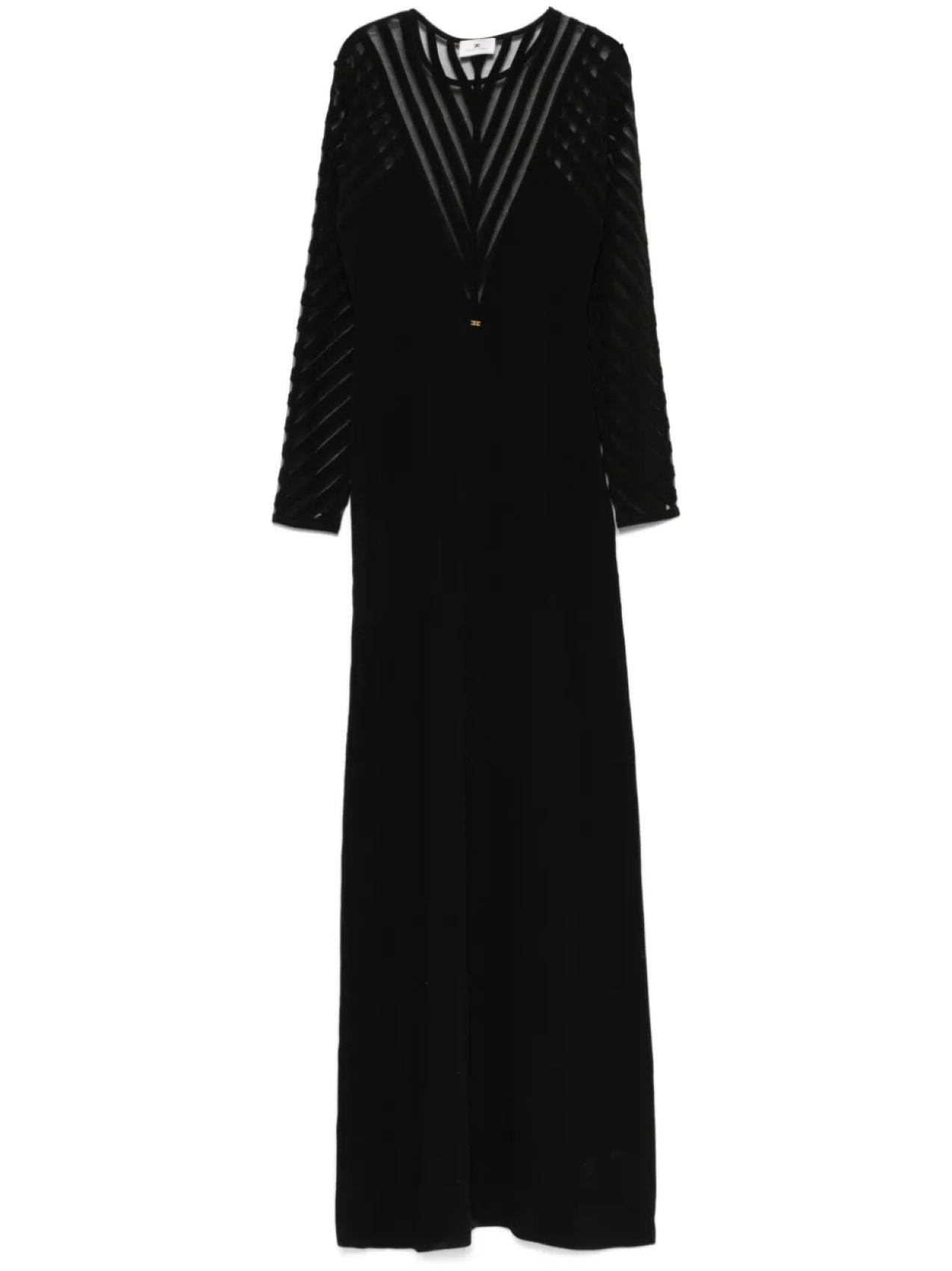 

Elisabetta Franchi полупрозрачное платье, черный