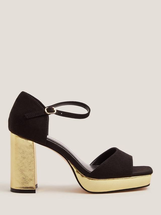 Faith Open Toe платформенные босоножки Monsoon, Black