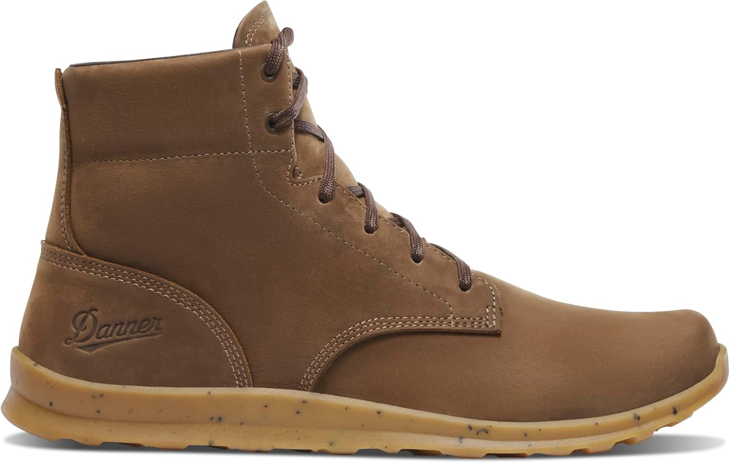 Мужские ботинки Danner Forest 5, верх из нубука, подкладка из кожи, воздухопроницаемые, подошва Nomad, складные, шоколадный — фото 2