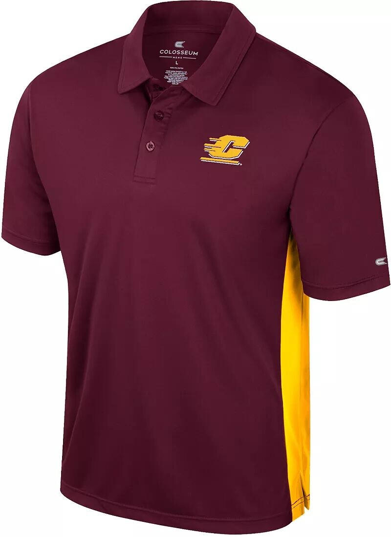 

Colosseum Мужская футболка-поло Central Michigan Chippewas Maroon