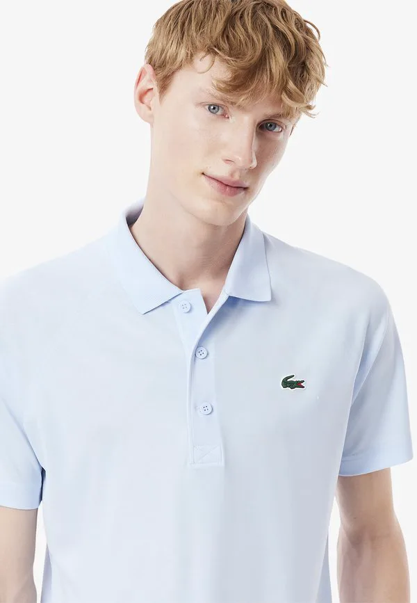 Классическая теннисная рубашка-поло Lacoste Sport, Bleu Clair — фото 4