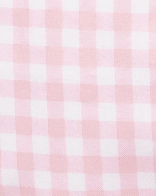 Розовый комбинезон с рюшами в мелкую клетку унисекс - для малышей Petite Plume, цвет Pink — фото 4