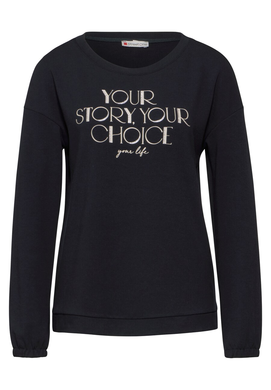 

Лонгслив STREET ONE Shirt, ночной синий