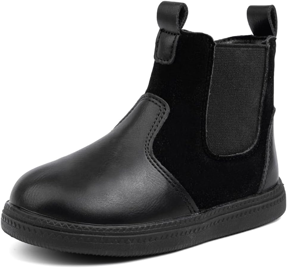 

Детские ботинки KIDSUN для мальчиков и девочек, рабочие ботинки для детей, зимние ботинки для снега, ботинки на шнуровке для походов и активного отдыха (для малышей/детей младшего возраста), черный