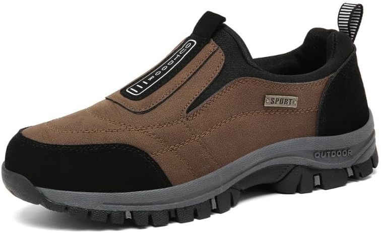 

Ортопедические кроссовки, походные туфли в один шаг, износостойкая и противоскользящая обувь для прогулок на природе и повседневной носки Hhhchpm, темно-коричневый