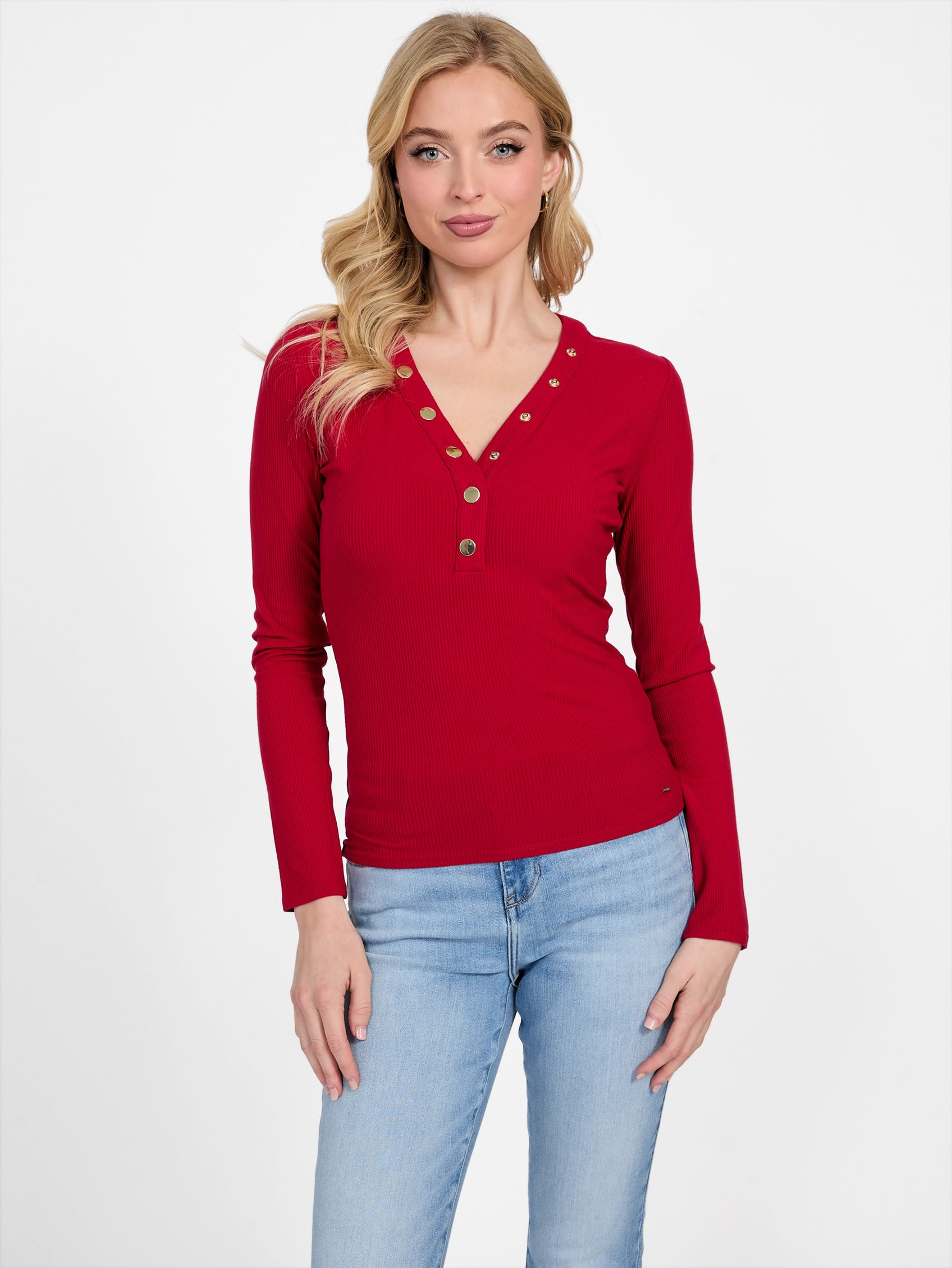 

Lexis Хенли Топ Guess Factory, цвет grounded flame