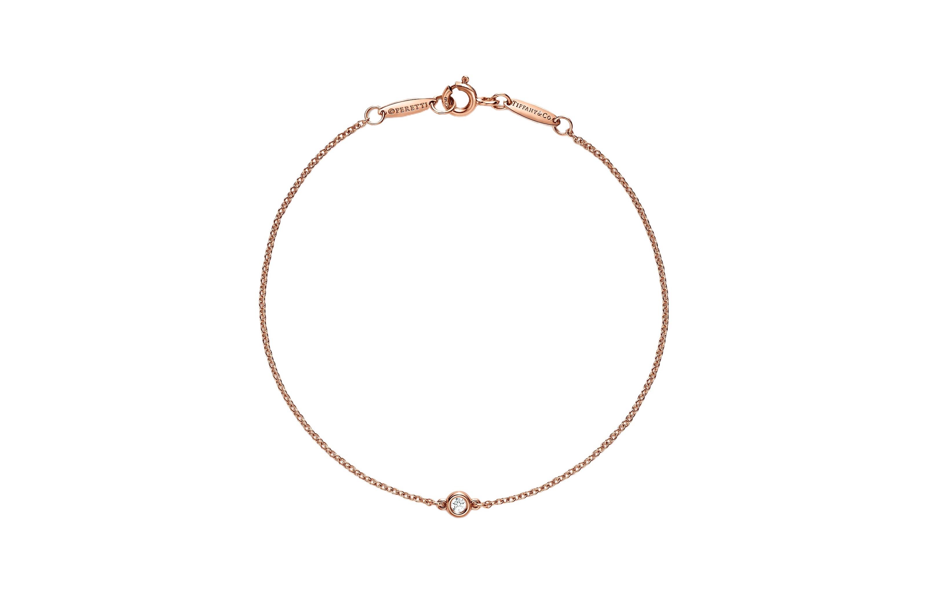 

Браслет Elsa Peretti 18K с бриллиантами унисекс TIFFANY & CO., розовый