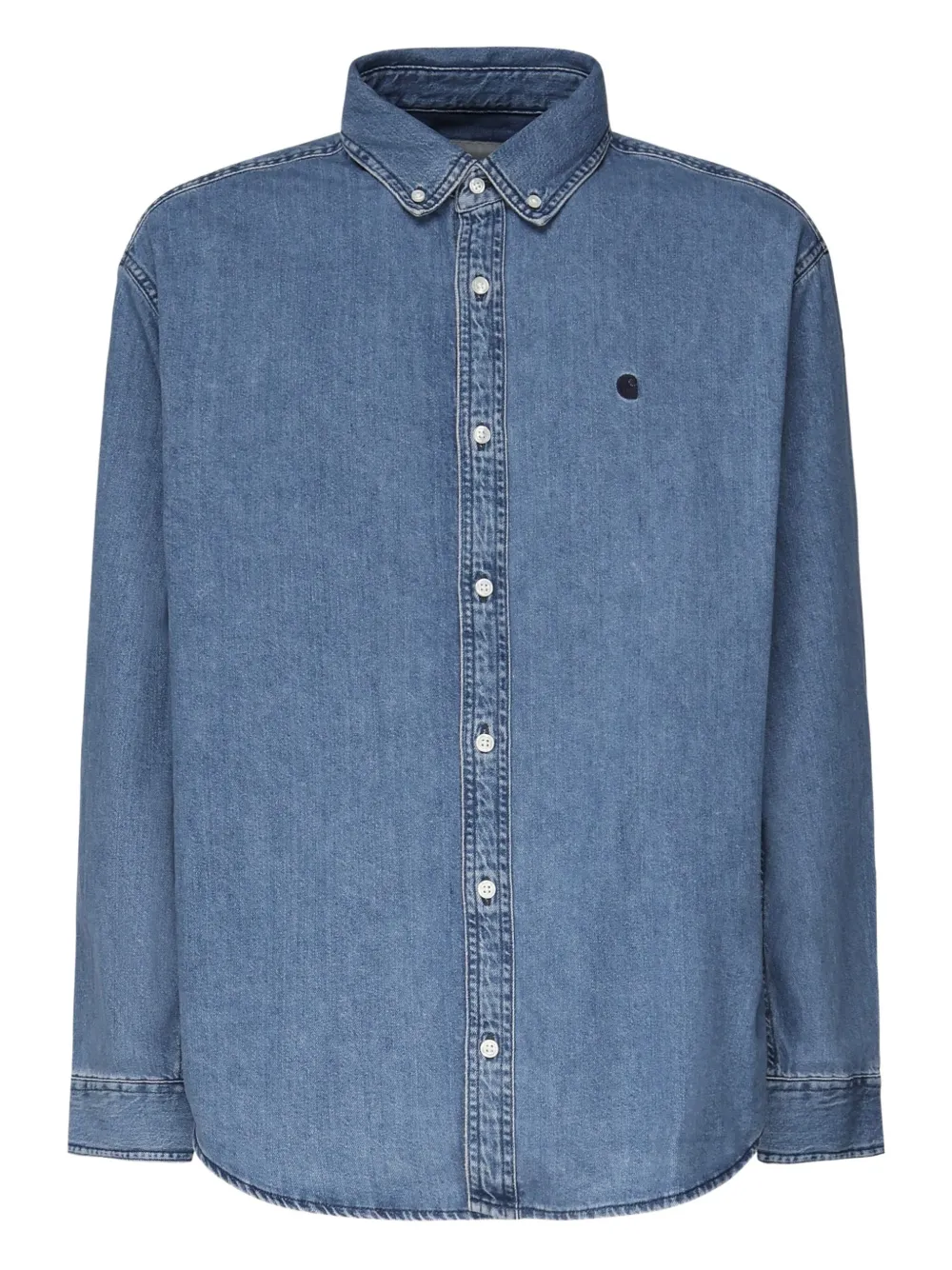 

Джинсовая рубашка L/S Lucas с вышитым логотипом CARHARTT WIP, синий