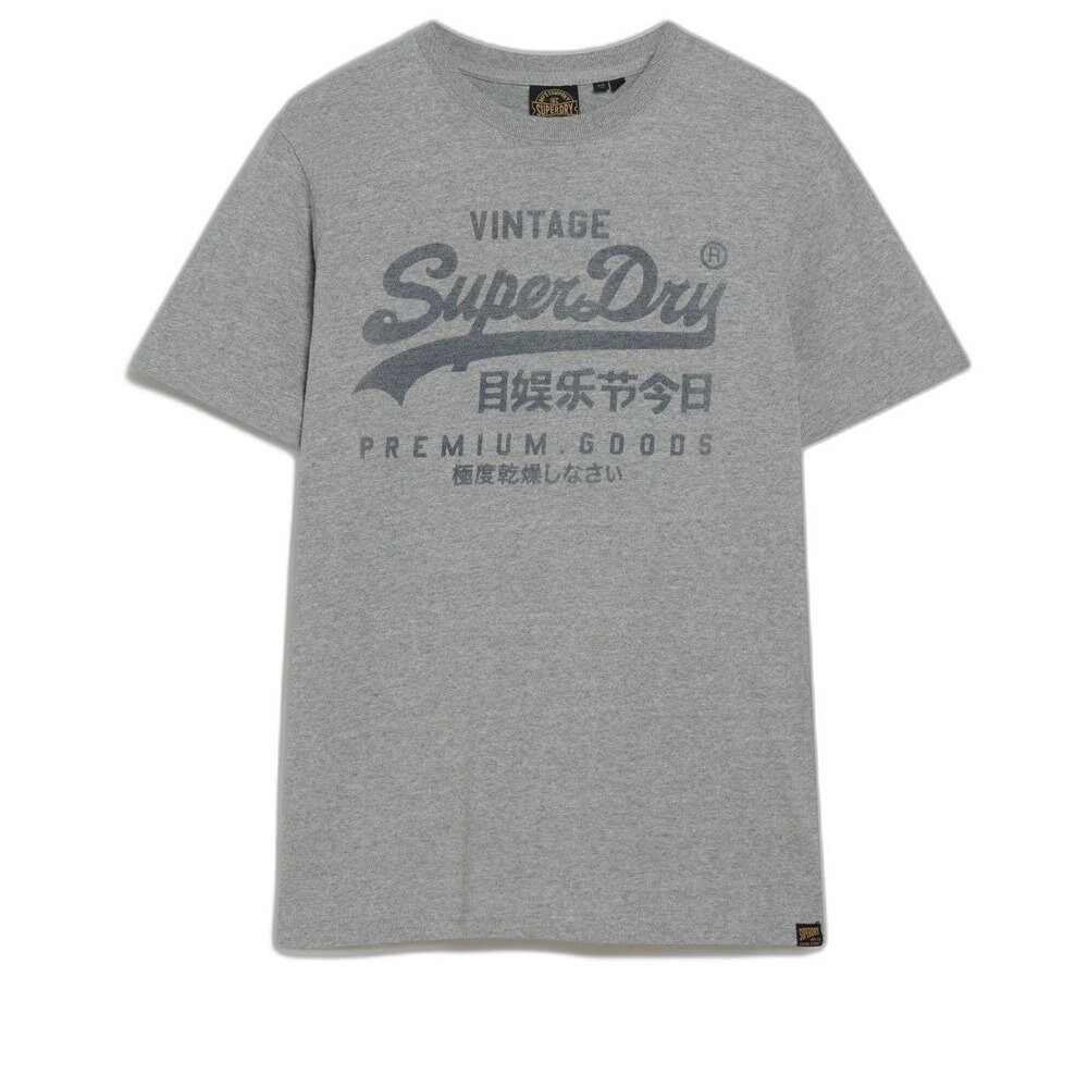 

Футболка с коротким рукавом Superdry Classic Vintage Logo Heritage, серый