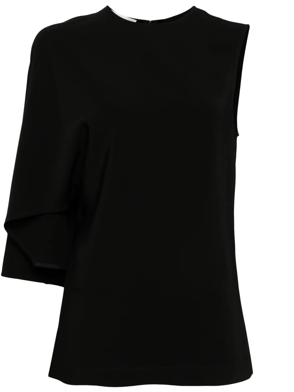 

Топ асимметричного кроя с одним рукавом STELLA MCCARTNEY, черный