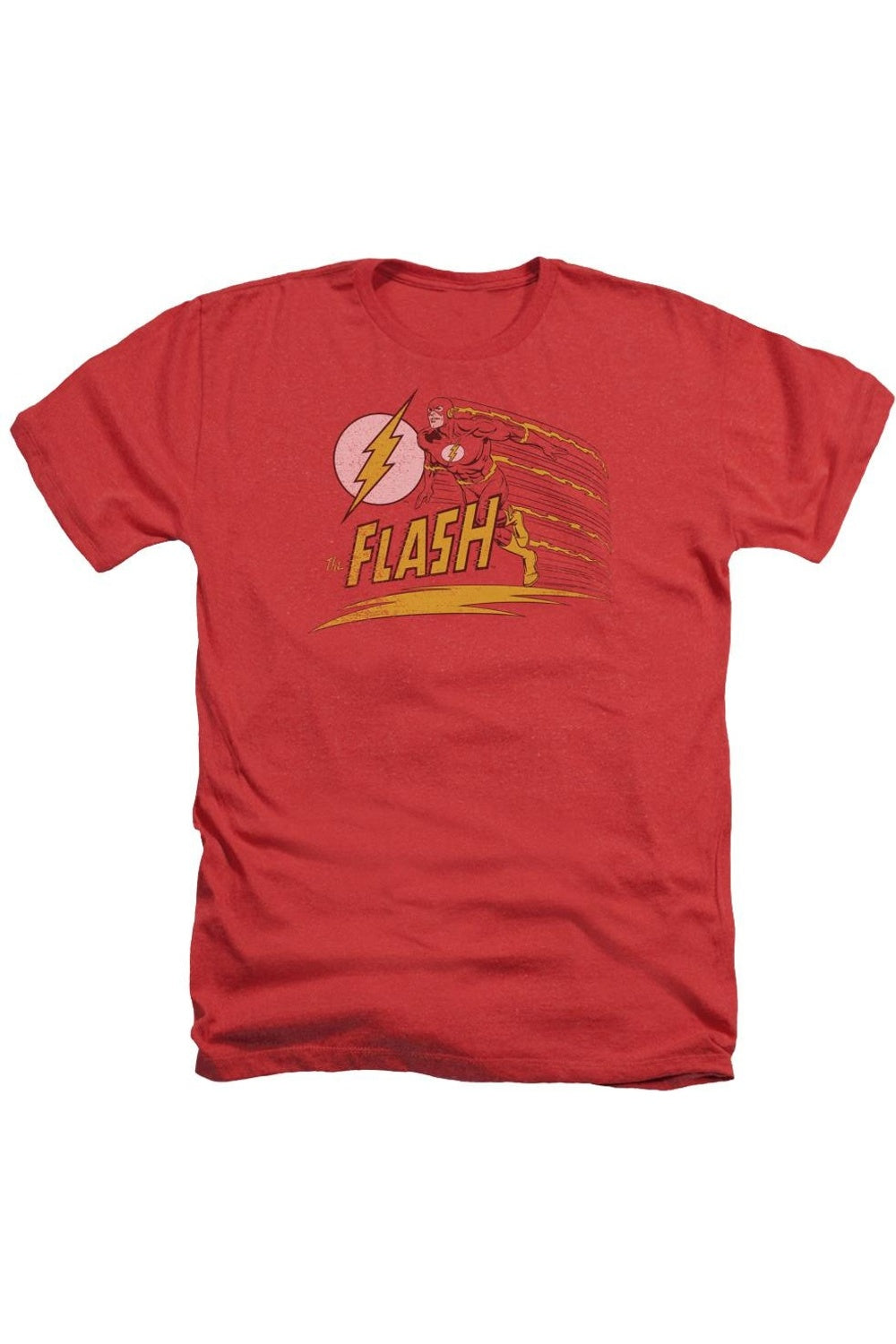 

DC Comics Flash Like Lightning Adult Heather Tee / Футболка Gildan, красный