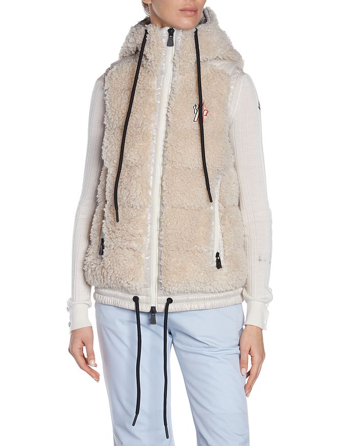 

Жилет из искусственного меха Moncler, коричневый/бежевый