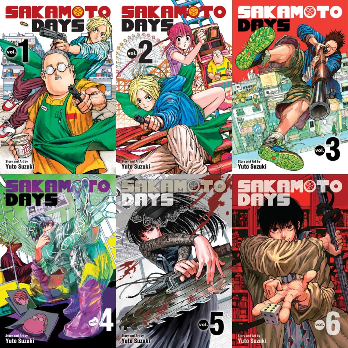 

Sakamoto Days Manga Series 6 Books Set (Vol.1 - Vol.6) (VIZ Media LLC)