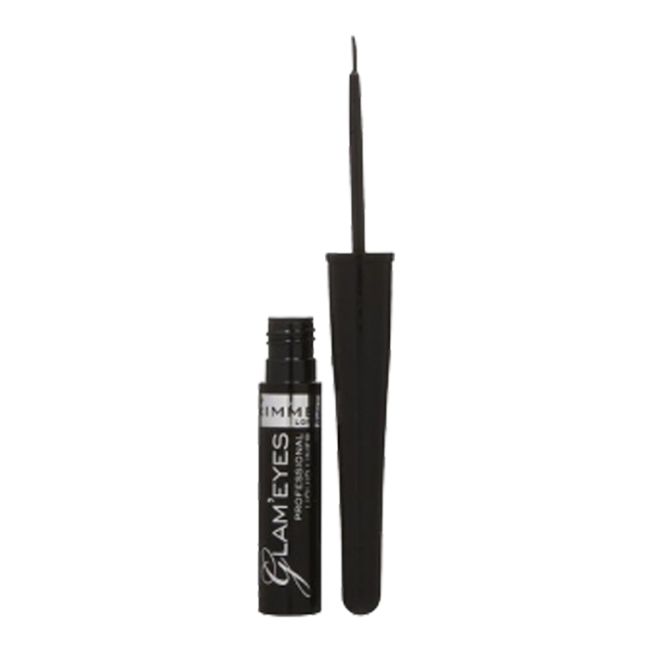 Подводка для глаз Glam'Eyes Rimmel, цвет 1 black, 3,5 мл — фото 2