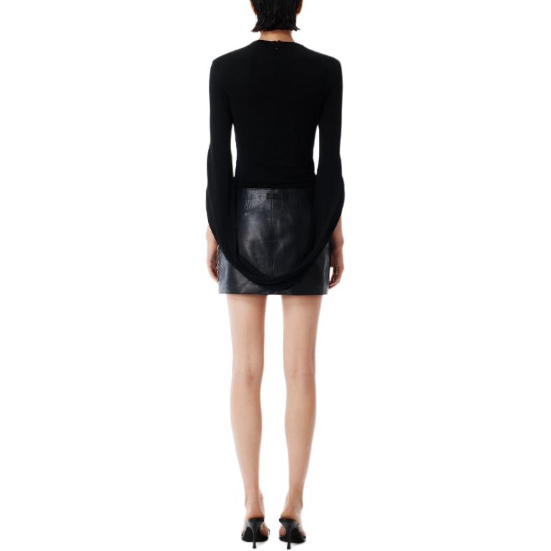 Женская трикотажная коллекция весна-лето 2026 Alexander Wang, черный — фото 4