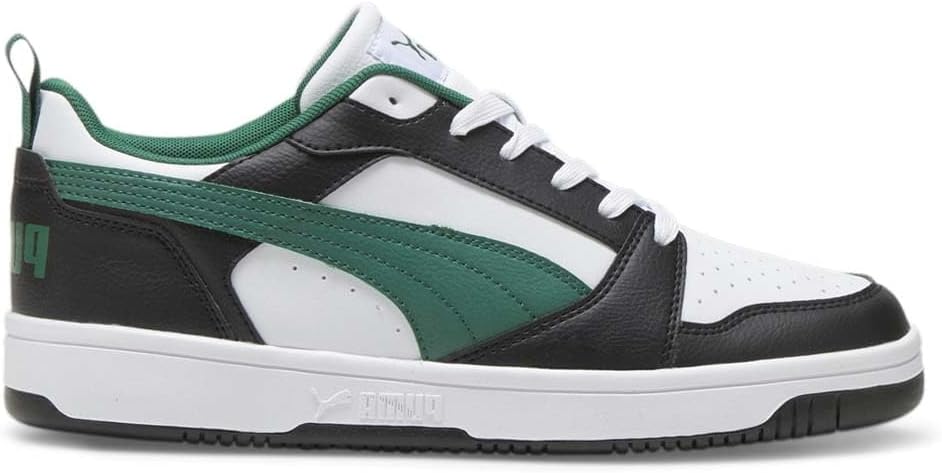 

Мужские кроссовки PUMA Rebound V6 Low с шнуровкой, повседневные - черные, красные