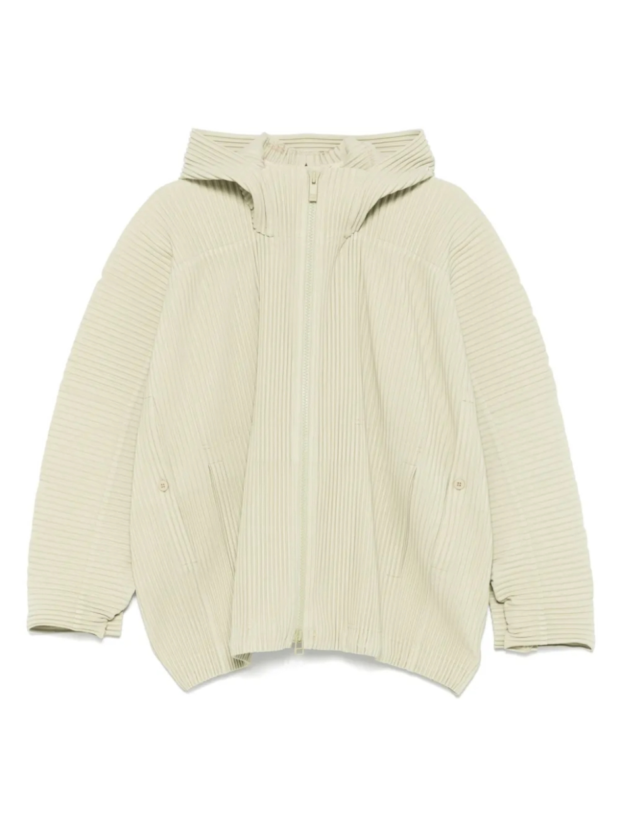 

Плиссированная куртка с капюшоном Homme Plissé Issey Miyake, зеленый