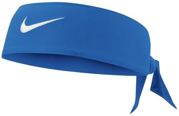 

Повязки на голову Nike Dri-Fit Head Tie 2.0, белые/черные, один размер, Game Royal/White