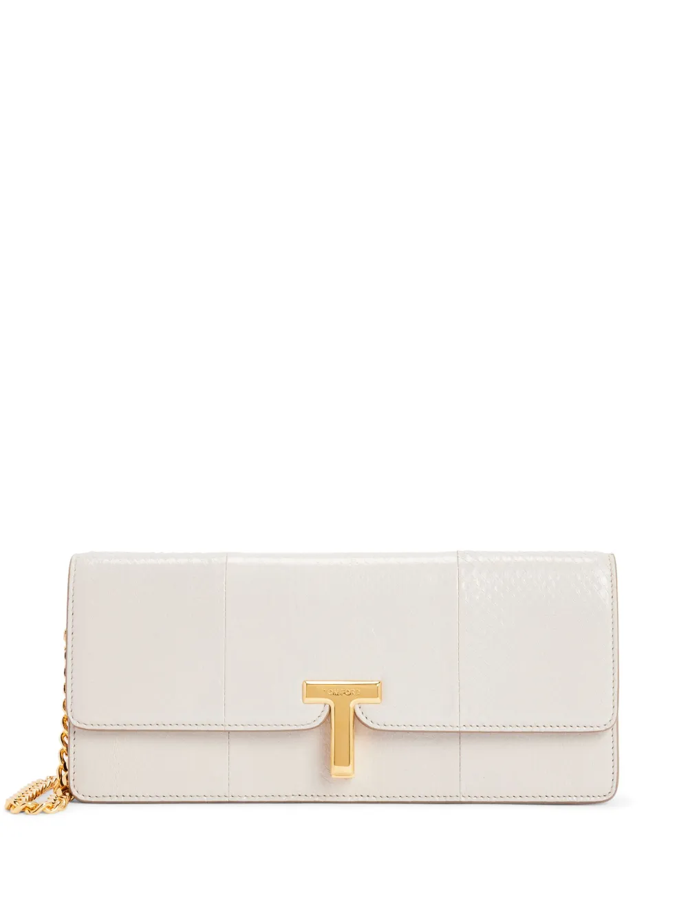

Клатч на молнии TOM FORD, белый