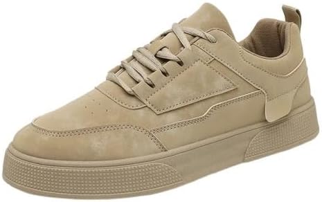 

Мужские стильные кеды с толстой подошвой - однотонные, на шнуровке, повседневные кроссовки с эффектом увеличения роста и удобной подошвой EVA для всех сезонов Fmshi, хаки