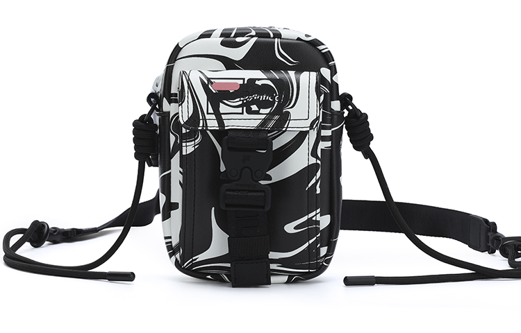 

Синтетическая кожаная наплечная сумка через плечо ультрамаленькая унисекс стандартная белая FILA FUSION