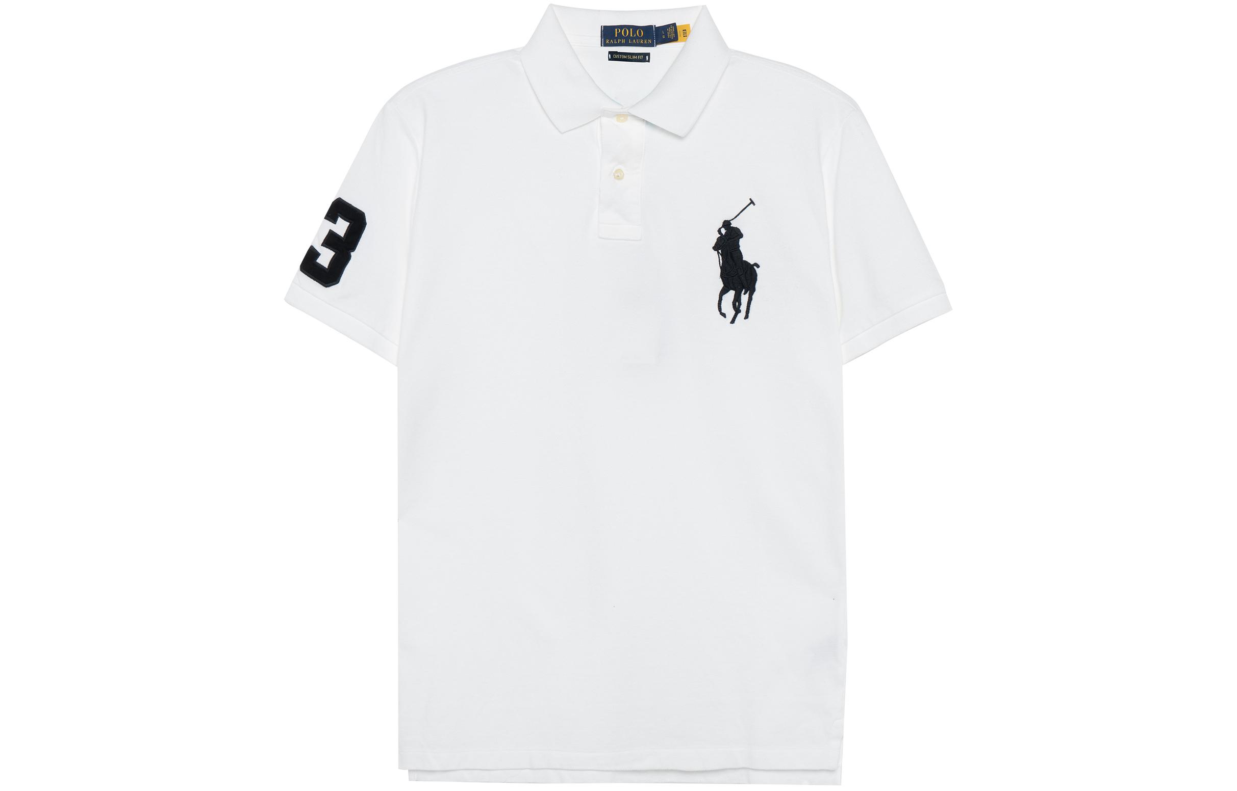 Футболка с контрастным логотипом Polo Ralph Lauren, белый — фото 4