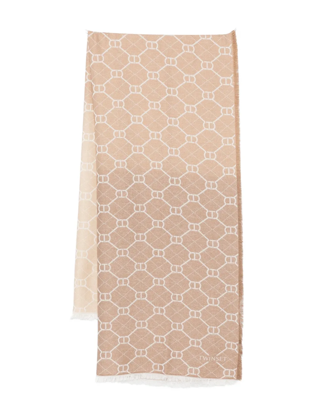 

Шарф с логотипом Twinset, нейтральный