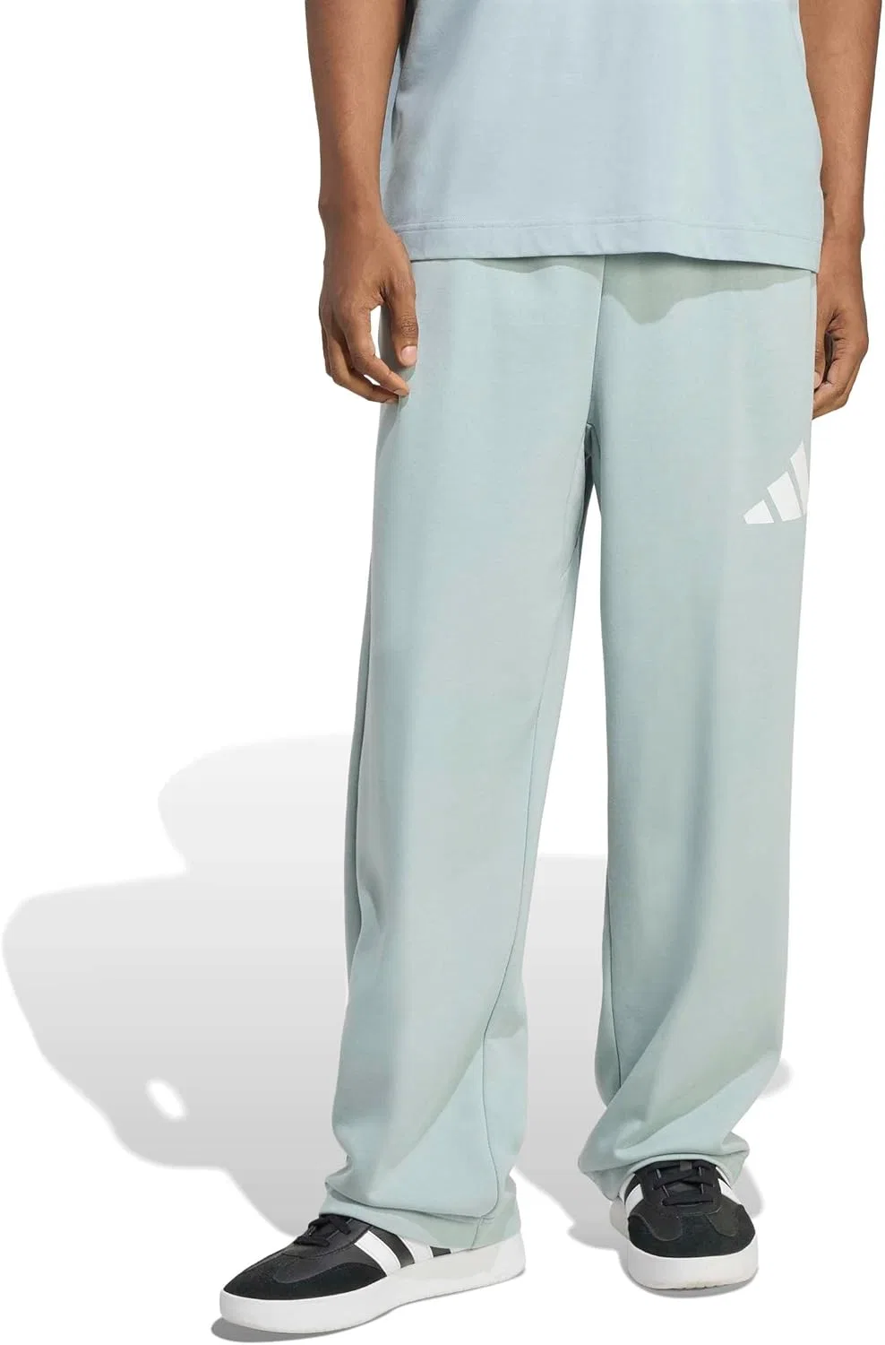 Брюки Adidas Essentials 3-bar Wide Leg, белый