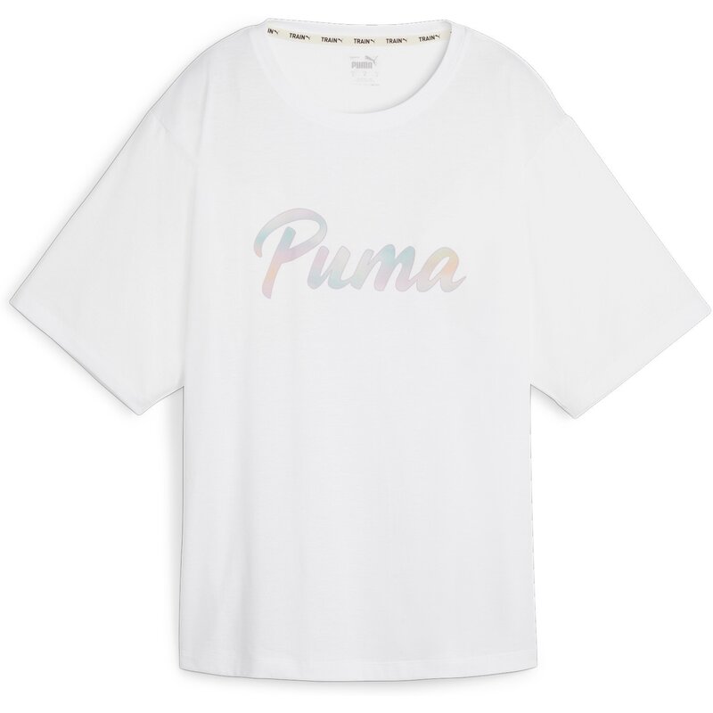 

Футболка бойфренда с изображением животных-ремиксов Puma, белый