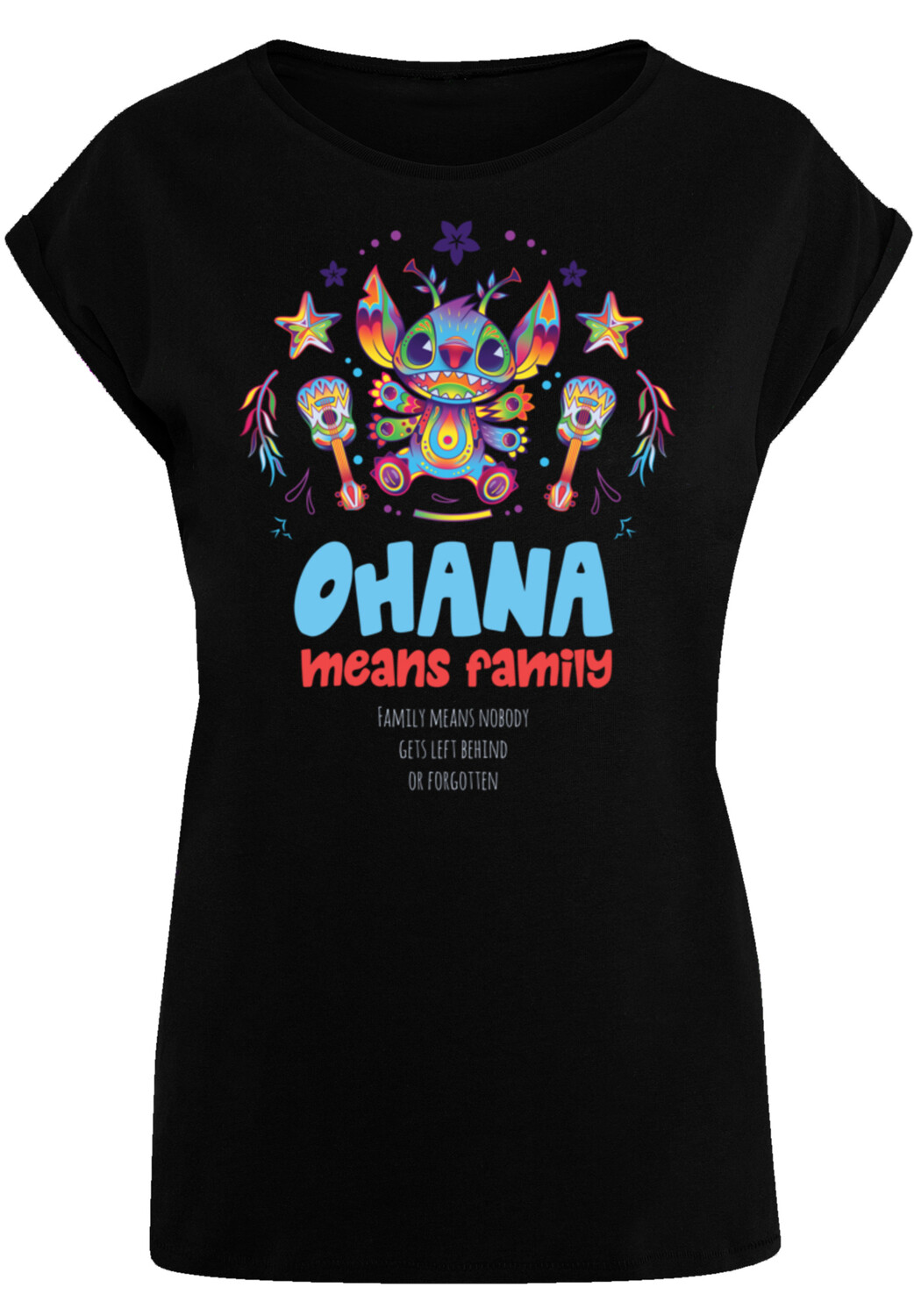

Футболка F4NT4STIC Disney Lilo & Stitch Ohana Mexico, черный