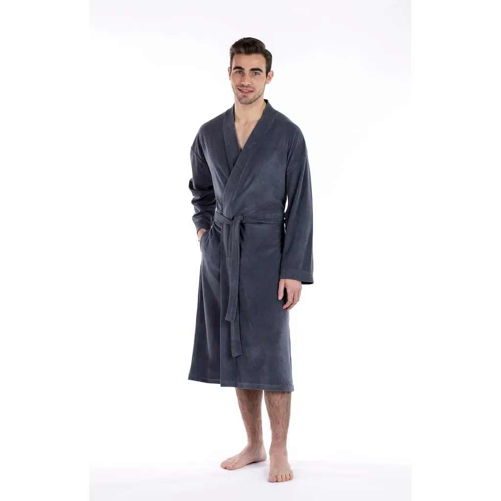 

Фрамсон махровый халат Легкий мужской халат Особенно легкий халат из джерси Framsohn Frottier, антрацит