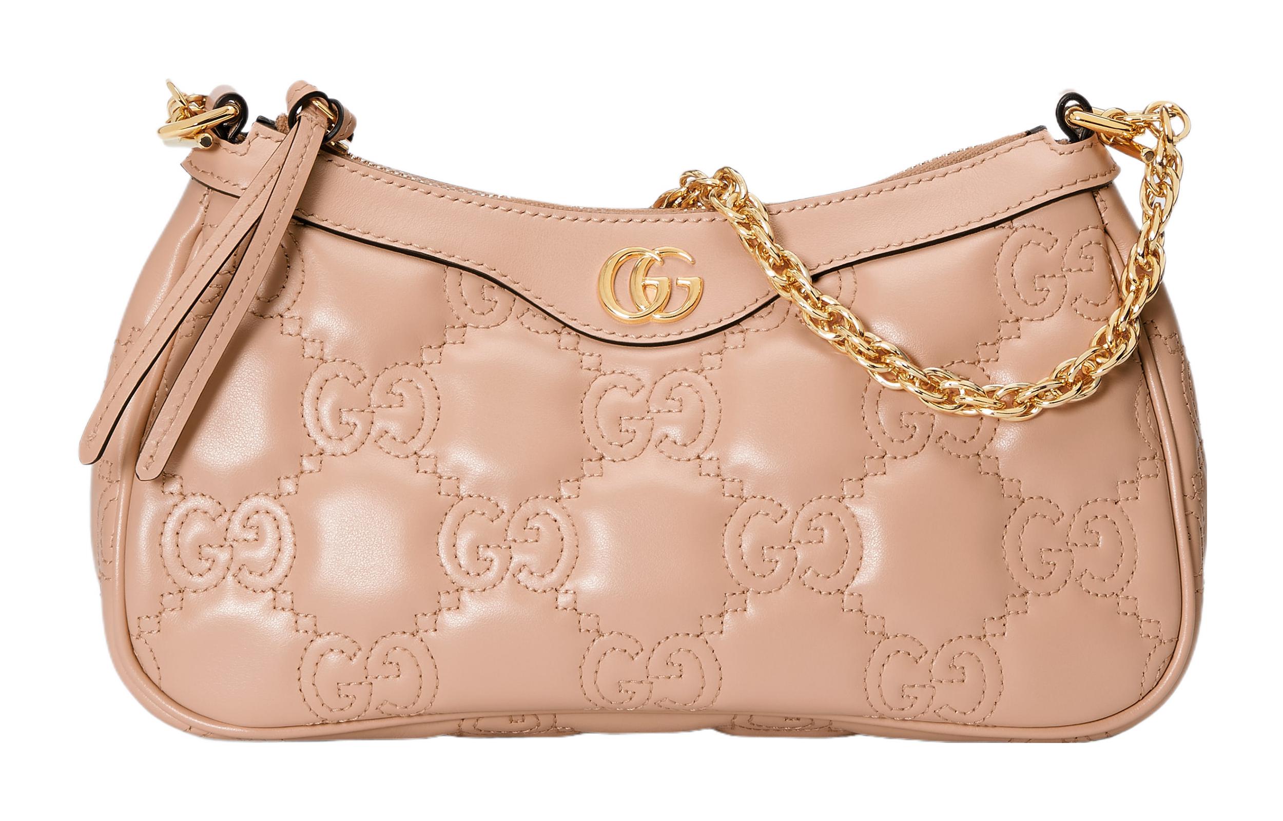 

GUCCI Кожаный клатч мателассе с наплечным ремнем