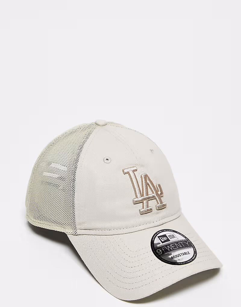 

Кепка дальнобойщика New Era LA Dodgers 9twenty, бежевого цвета