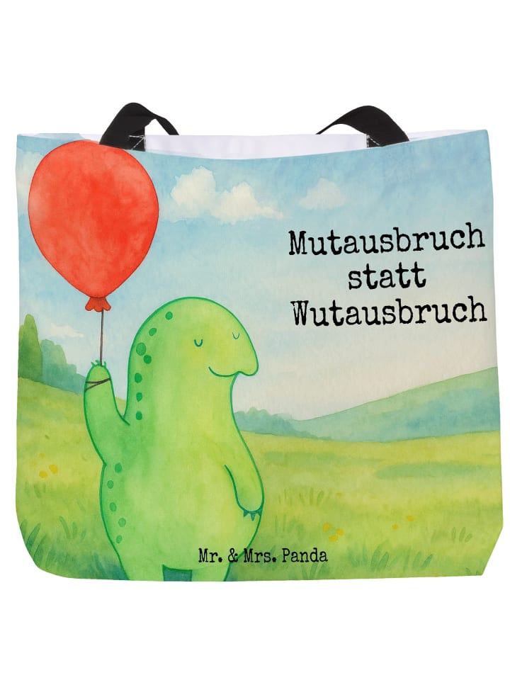 

Mr. & Mrs. Panda Пляжная сумка белого цвета с рисунком в виде черепахи и воздушного шара