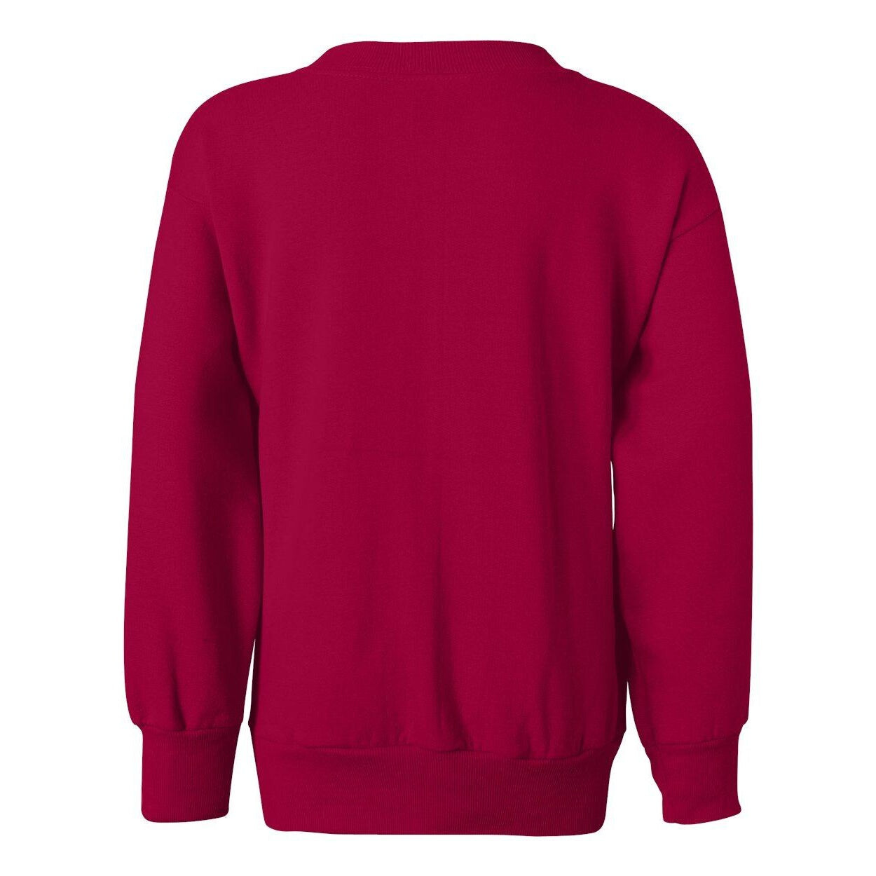 

Молодежная толстовка с круглым вырезом Hanes Ecosmart, цвет Deep Red